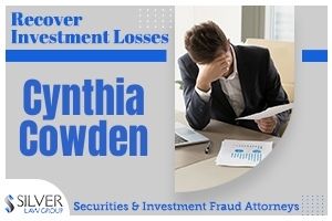 Cynthia Cowden (Cynthia Diane Cowden CRD#: 2054676) is a former registered broker and investment advisor whose last known employer was NPB Financial Group, LLC (CRD#:137743) of Lake Isabella, CA. Her previous employers include Tricor Financial, LLC (CRD#:142518) and Next Financial Group, Inc. (CRD#:46214), also of Lake Isabella, and Advantage Capital Corporation (CRD#:146) of Atlanta, GA. She has been in the industry since 1990. A client dispute filed on 1/29/2020 alleged that Cowden committed:  Negligence, suitability, negligent misrepresentation and omission; intentional misrepresentation and omission; fraud; violation of California securities laws. Control person liability; breach of fiduciary duty; failure to supervise; unsuitability; over concentration, breach of FINRA rules; breach of contract; loss of investment opportunity; and financial elder abuse. The client requested damages of $80,589.00, and the firm settled the claim for $57,000. FINRA responded to complaints from their Senior Helpline from a married couple and a single investor regarding the unsuitable recommendations they received from Cowden. From August 2016 through December 2017, Cowden recommended very high-risk investments to them. All three lived in California, and were inexperienced investors.