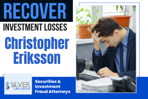 Christopher Eriksson (Christopher Thomas Eriksson CRD# 2487298) is a previously registered broker and investment advisor whose last known employment was with Merrill Lynch, Pierce, Fenner & Smith Incorporated (CRD#:7691) in Wayzata, Minnesota. His previous employers were Wachovia Securities, LLC, (CRD#:19616) of St. Louis MO, and Prudential Securities Incorporated (CRD#:7471) of New York, NY. He has been in the industry since 1994.  Merrill Lynch discharged Eriksson on 10/20/2020 for ”Conduct involving outside business activities including entering into a financial arrangement with a client without the Firm's knowledge or approval.”