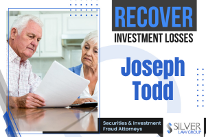 Joseph Todd (Joseph Michael Todd CRD# 1830390) is a previously registered broker and investment advisor whose last known employer was Centaurus Financial (CRD# 30833) of Crystal River, FL. Previously, Todd has worked for Investors Capital Corp. (CRD# 30613) and Edward Jones (CRD# 250) of Homosassa, FL and Invest Financial Corporation (CRD# 12984) of Appleton, WI. He has been in the industry since 1988.
Joseph Todd is the subject of three recent customer disputes with similar allegations of trading indiscretion, recommendation of illiquid investments, and stealing of funds that were intended for investment in safe and liquid fixed income securities through July of 2022. Those disputes were filed on 7/21/2022, 12/16/2022, and 1/6/2023, with collective requested damage amounts of $146,500. These claims are currently pending.
Centaurus Financial discharged Todd on 7/21/2022 citing its reasons as “violated Firm policy and industry rules with respect to an allegation of selling away and the receipt of customer funds.” Todd allegedly refused to cooperate with the ongoing investigation and was subsequently terminated.