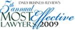 5th Annual Most Effective Lawyers 2009